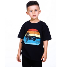 Camiseta Infantil Wide Sunday Preto