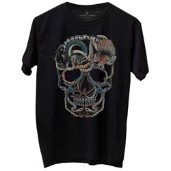 Camiseta Johny Animal Skull Preto