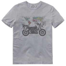 Camiseta Johny Libre World Cinza