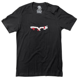 Camiseta Motivação Guidão Preto Vermelho