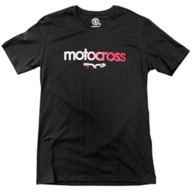 Camiseta Motivação Motocross Preto Vermelho