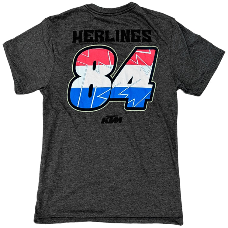 Bootleggers Road Riders Tシャツ Camiseta Rider Jeffrey Herlings 84 Cinza