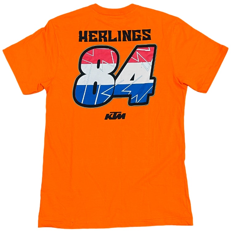 Camiseta Rider Jeffrey Herlings 84 Laranja
