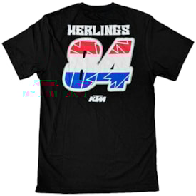 Camiseta Rider Jeffrey Herlings 84 Preto