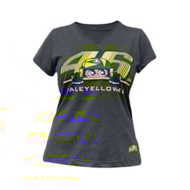 Camiseta Street Bike Feminina Vale Yellow 46 Cinza Fluor