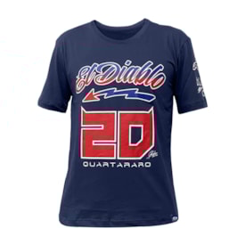 Camiseta Street Bike Quartararo 20 Azul