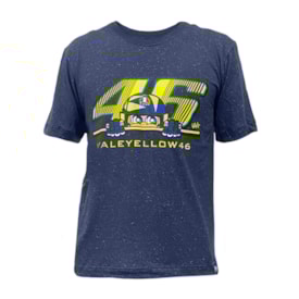 Camiseta Street Bike Vale Yellow 46 Azul Fluor