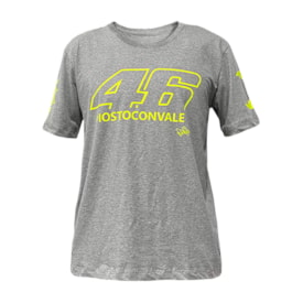 Camiseta Street Bike Valentino 46 Cinza Fluor