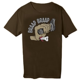 Camiseta Tss Braap Marrom