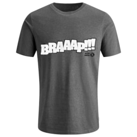 Camiseta Wide Braaap Cinza