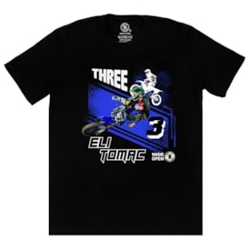 Camiseta Wide Open Eli Tomac Preto