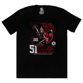 Camiseta Wide Open Justin Barcia Preto