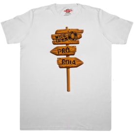 Camiseta Wide Open Pro Roia Branco