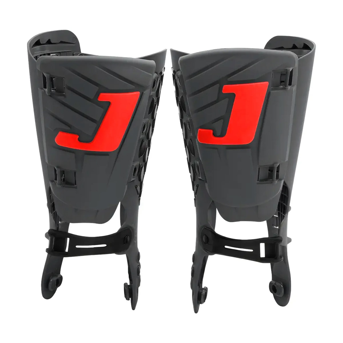 Segunda imagem do produto Caneleira Superior Bota Jett Cinza Laranja Fluor