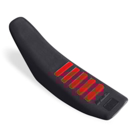 Capa de Banco Biker K1 Control Universal Preto Vermelho