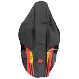 Capa de Banco Crf 230 5inco Geico Pvc Vermelho Preto