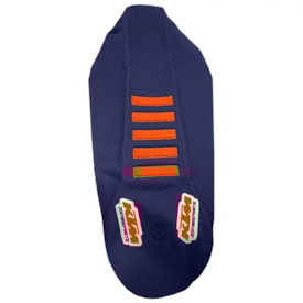 Capa de Banco Ktm 125 250 350 450 Sx Sxf 23/24 Vulcanizada Zombie Azul