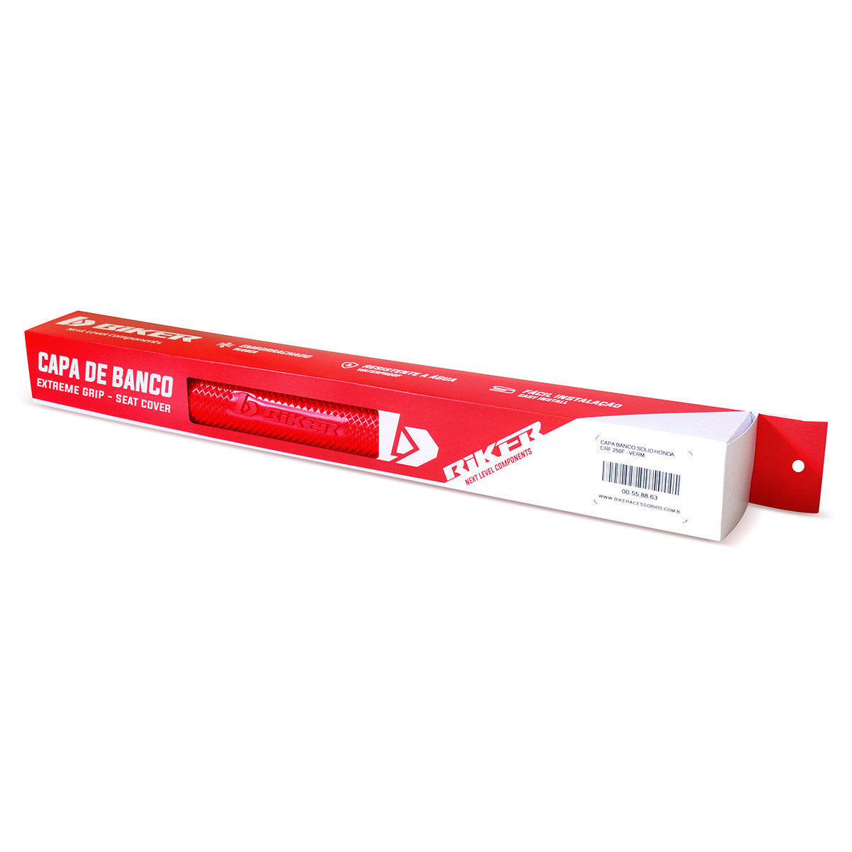 Segunda imagem do produto Capa de Banco Universal Biker Pyramid Soft Grip Vermelho