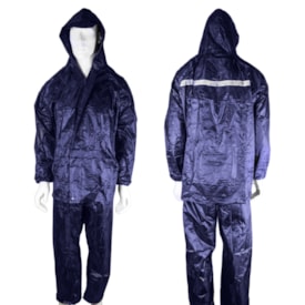 Capa de Chuva Elite Conjunto Calça e Jaqueta Azul