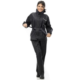 Capa de Chuva Feminina Pantaneiro Nylon Preto