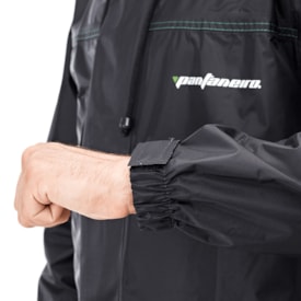 Segunda imagem do produto Capa de Chuva Pantaneiro Nylon Luxo Preto