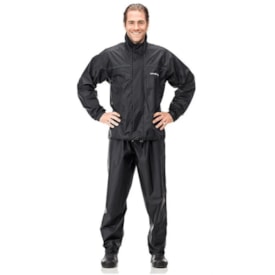 Capa de Chuva Pantaneiro Nylon Luxo Preto