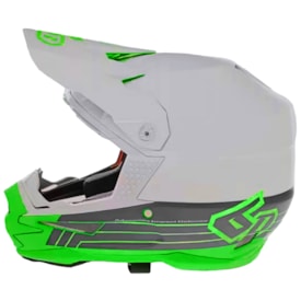Segunda imagem do produto Capacete 6d Atr1 Split Cinza Verde