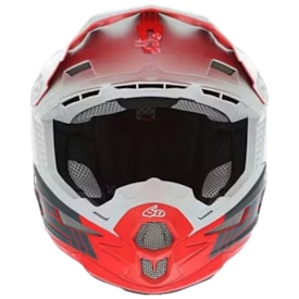 Segunda imagem do produto Capacete 6d Atr1 Split Cinza Vermelho