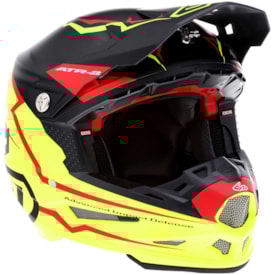 Capacete 6d Atr2 Element Preto Amarelo