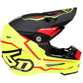 Segunda imagem do produto Capacete 6d Atr2 Element Preto Amarelo