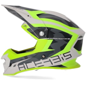 Segunda imagem do produto Capacete Acerbis Profile 4 Amarelo Fluor Branco