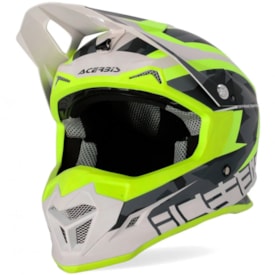 Capacete Acerbis Profile 4 Amarelo Fluor Branco