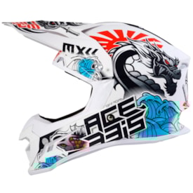Segunda imagem do produto Capacete Acerbis Profile 4 Branco Azul