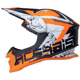 Segunda imagem do produto Capacete Acerbis Profile 4 Laranja Branco