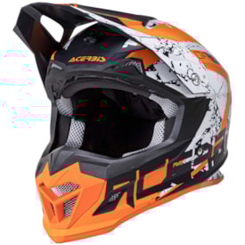 Capacete Acerbis Profile 4 Laranja Branco