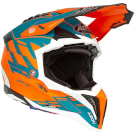 Segunda imagem do produto Capacete Airoh Aviator 3 Rampage Laranja