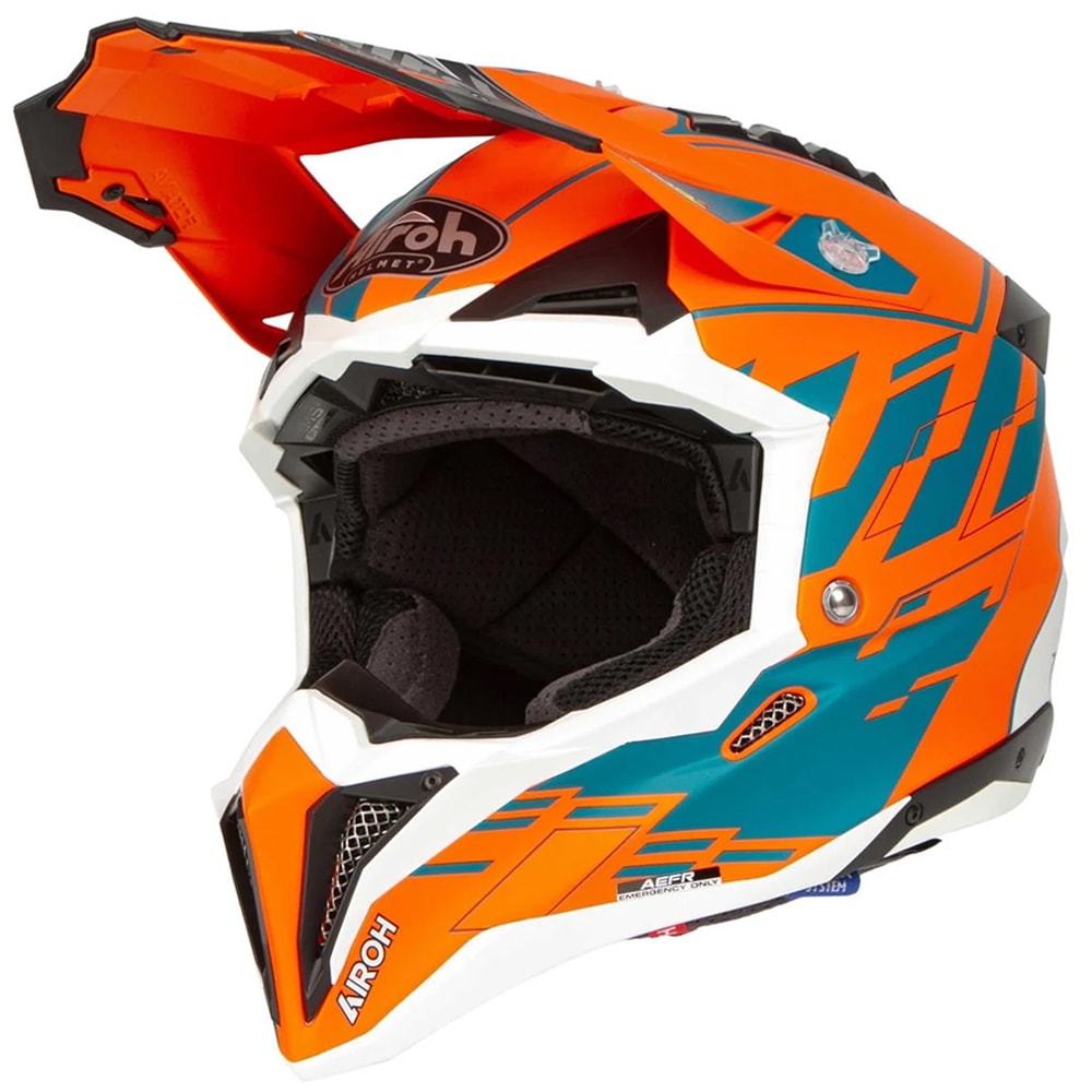 Capacete Airoh Aviator 3 Rampage Laranja
