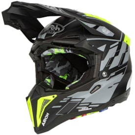 Capacete Airoh Aviator 3 Rampage Preto Fosco