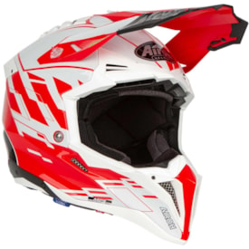 Segunda imagem do produto Capacete Airoh Aviator 3 Rampage Vermelho