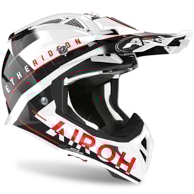 Segunda imagem do produto Capacete Airoh Aviator Ace Amaze Vermelho Preto