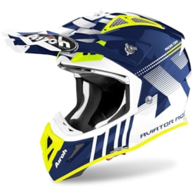 Capacete Airoh Aviator Ace Nemesi Azul Branco