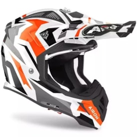 Segunda imagem do produto Capacete Airoh Aviator Ace Swoop Preto Laranja