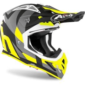 Segunda imagem do produto Capacete Airoh Aviator Ace Trick Amarelo