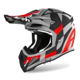 Capacete Airoh Aviator Ace Trick Vermelho Preto