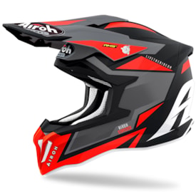 Capacete Airoh Strycker Axe Fosco Preto Laranja