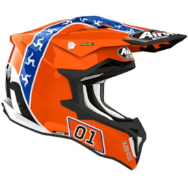 Segunda imagem do produto Capacete Airoh Strycker Hazzard Laranja