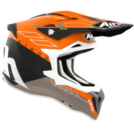 Segunda imagem do produto Capacete Airoh Strycker Skin Laranja Cinza