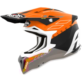 Capacete Airoh Strycker Skin Laranja Cinza