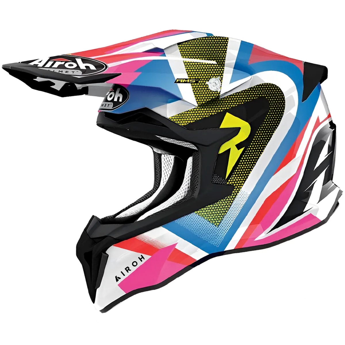 Capacete Airoh Strycker View Preto Rosa