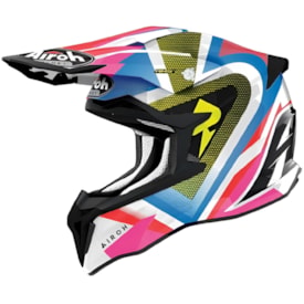 Capacete Airoh Strycker View Preto Rosa